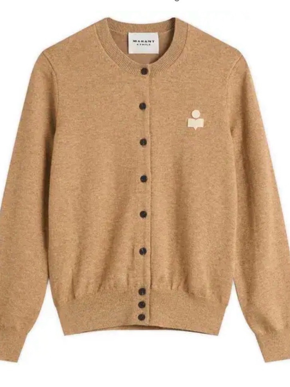 Isabel Marant ‘Mona’ Tan Button-Front Cardigan NWOT Never Worn